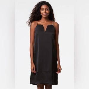 Tristan Satin dress with jewelry strap black small